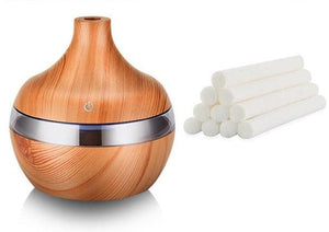 Ultrasonic Wood Grain Air Essential Aroma Oil Diffuser - Lush Home Gallery