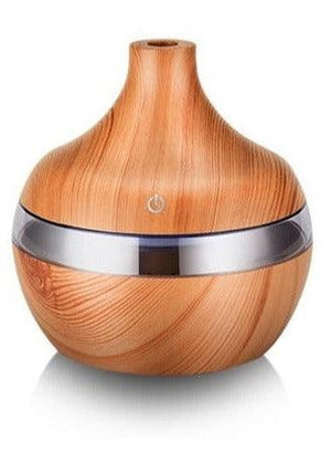 Ultrasonic Wood Grain Air Essential Aroma Oil Diffuser - Lush Home Gallery