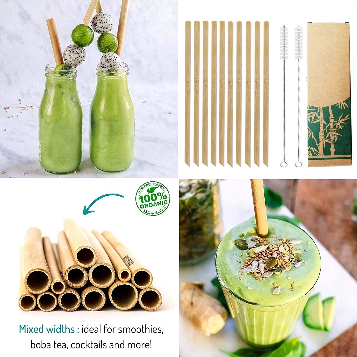 Reusable Bamboo Cocktails Straws - Lush Home Gallery