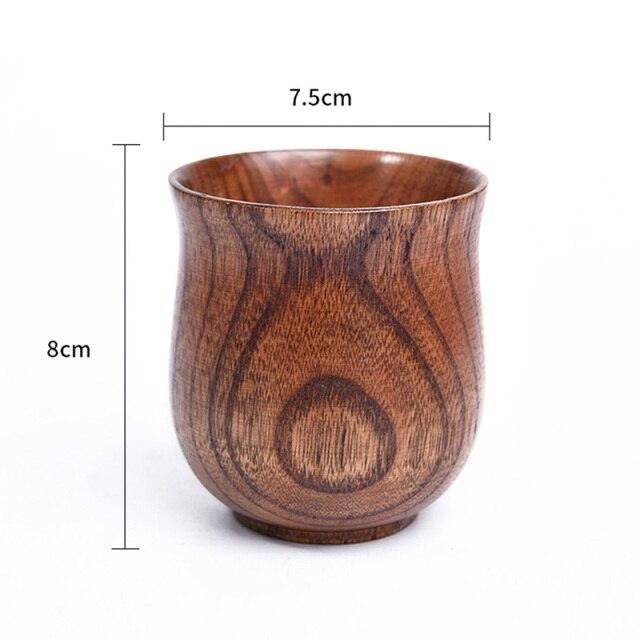 Jujube Wood Handmade Tea Cup - Lush Home Gallery