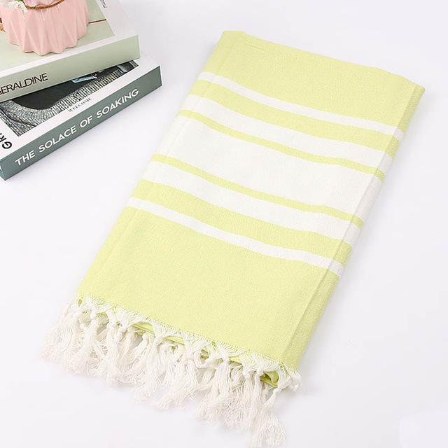 Turkish Retro Fringed Beach Towel - Lush Home Gallery