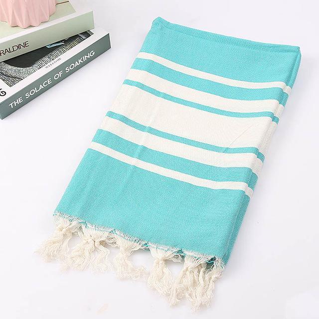 Turkish Retro Fringed Beach Towel - Lush Home Gallery