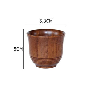 Jujube Wood Handmade Tea Cup - Lush Home Gallery