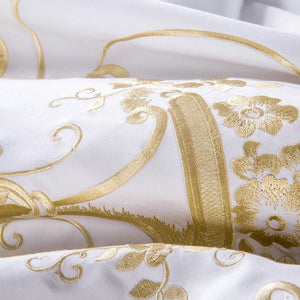 Egyptian Cotton Luxury Embroidery Sheet Set & Duvet cover - Lush Home Gallery