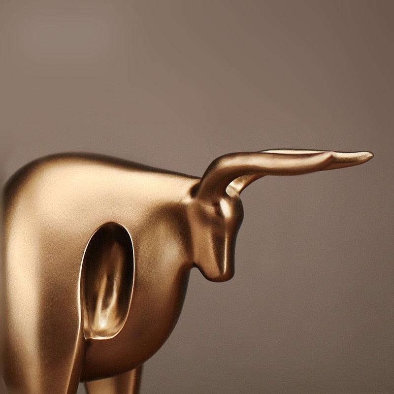 Abstract Golden Taurus - Lush Home Gallery